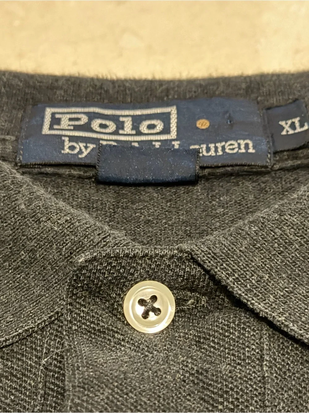 Ralph Lauren dark grey Polo with Red Pony Embroidery